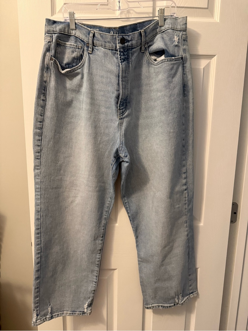 a.n.a Light Blue Straight Leg Jeans